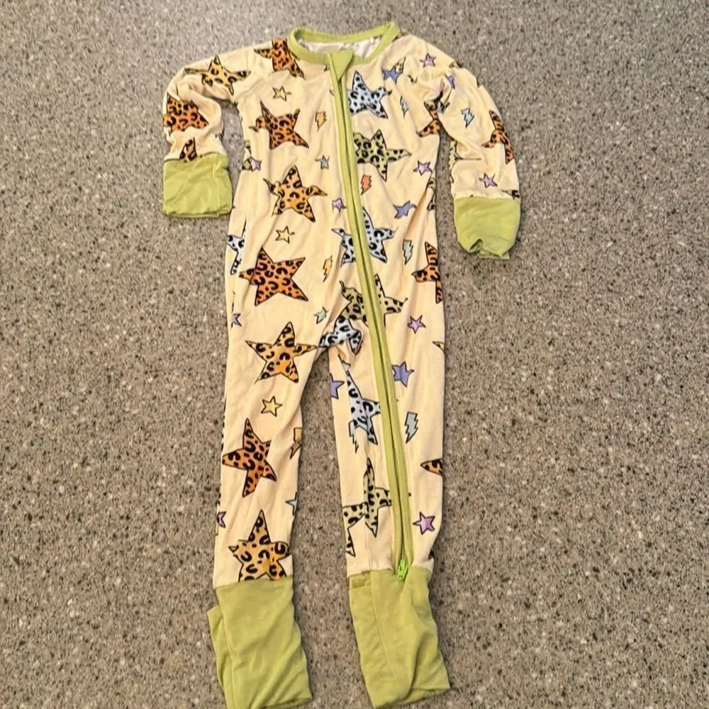 KIKI + LULU Struck By Mama's Love Convertible Bamboo Footies